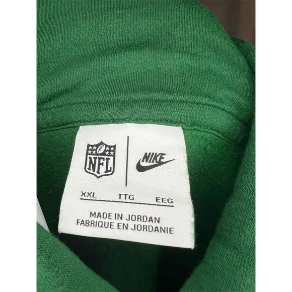 Nike New York Jets Men's 2XL Green Pullover Hoodie NFL Football - Picture 9 of 9
